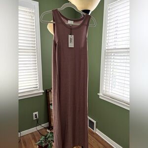 Sundays Womens Metallic Rose Jude Metallic Midi Dress Size M